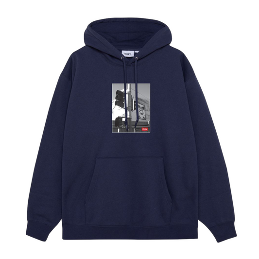 OBEY - Maglia Los Angeles Uomo Academy Navy