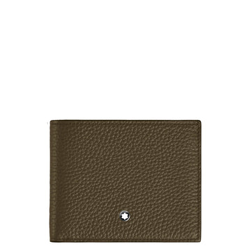 Montblanc portafoglio con portamonete 4 scomparti kaki 220216
