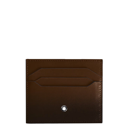 Montblanc porta carte 6 scomparti Meisterstück sfumato marrone 220319