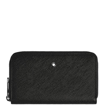 Montblanc Sartorial Medium Zip Around Wallet 12cc Black 220361