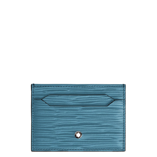 Montblanc porta carte 5 scomparti 4810 Blu Fumé 199349