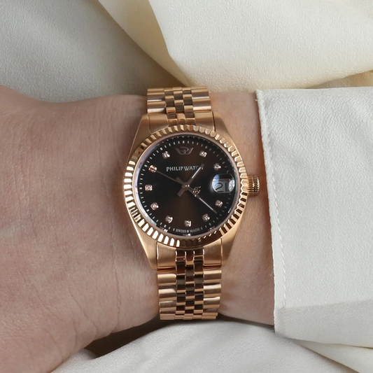 Philip Watch Caribe Donna – Eleganza in oro rosa con dettagli preziosi R8253597520