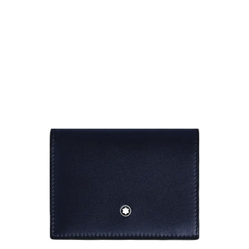 Montblanc portafoglio continental nano Soft blu notte 198752