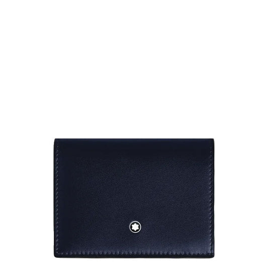 Montblanc portafoglio continental nano Soft blu notte 198752
