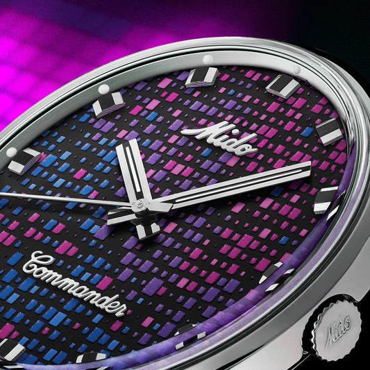 Mido orologio Commander 1959 37mm nero automatico acciaio M8429.4.N7.11