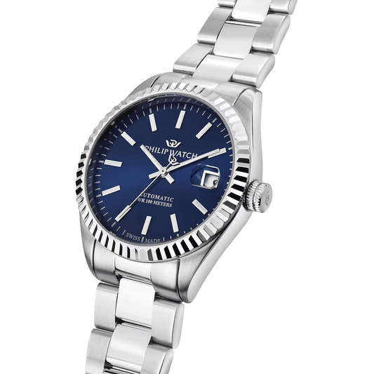 Philip Watch Caribe Automatico Blu datejust