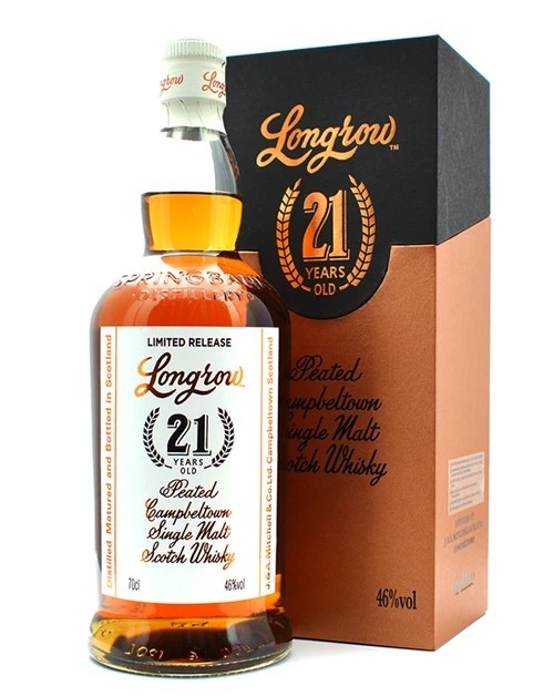 LONGROW 21 YO WHISKY CL 70 GR.46°