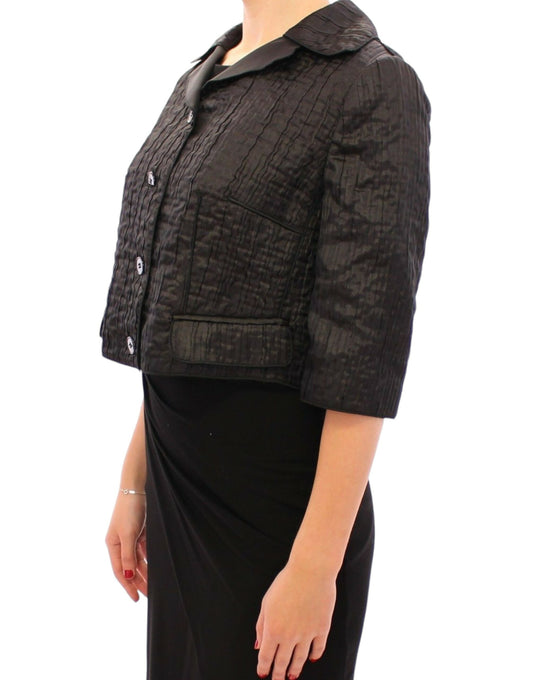 Elegante giacca bolero nera