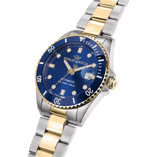 Philip Watch Caribe Diving R82 blu two tone