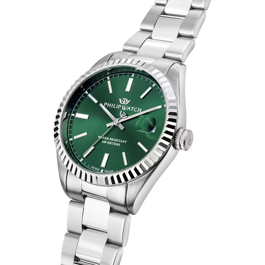 Philip Watch Caribe Urban R82 date verde