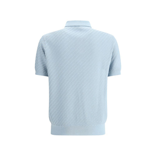 Polo Shirt with woven pattern