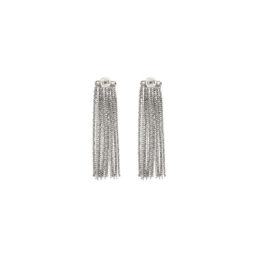 Glass and silver Earrings