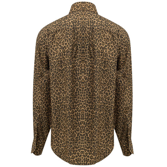 Camicia gialla in lyocell