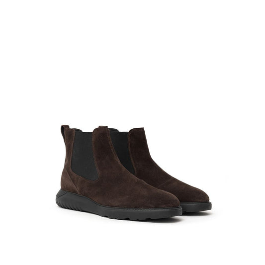 Stivale in pelle marrone