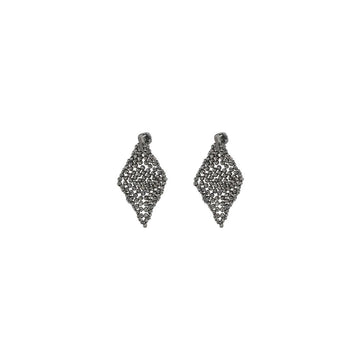 Faceted silver Earrings
