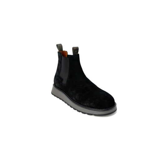 Stivale in pelle scamosciata nera