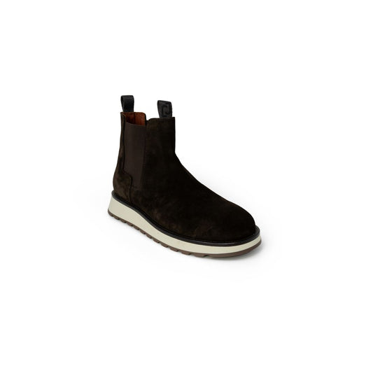 Stivale in pelle scamosciata marrone