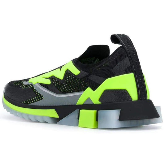 Black Polyester Sneaker