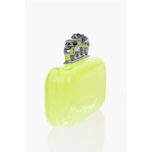 Yellow Polyester Clutch Bag