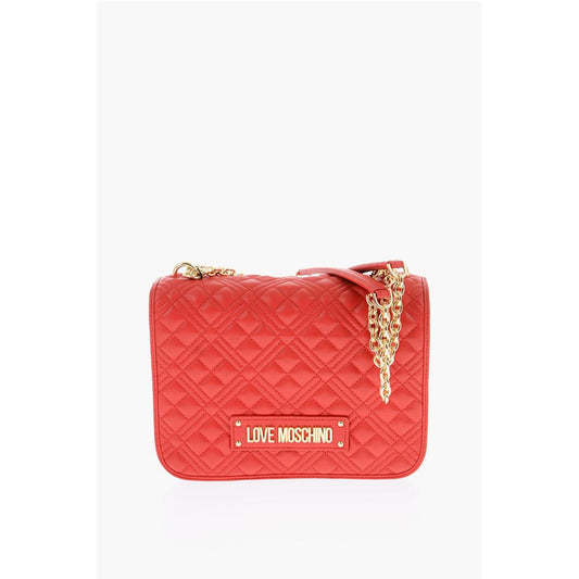 Red Polyethylene Shoulder Bag