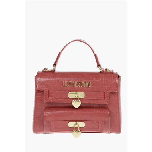 Red Polyurethane Tote Bag