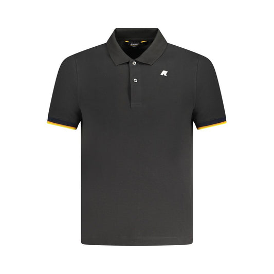 Black Cotton Polo Shirt