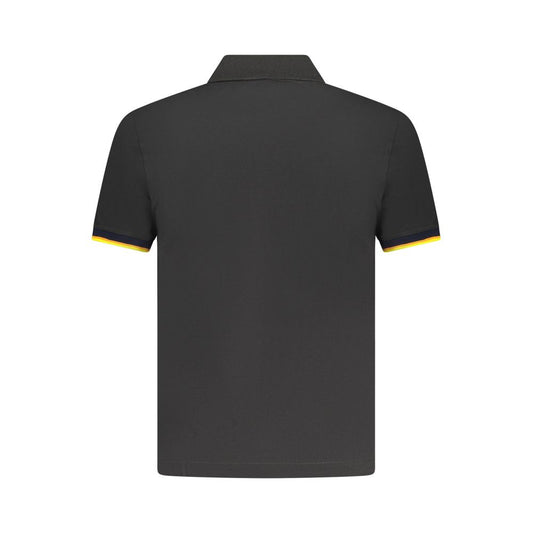Black Cotton Polo Shirt