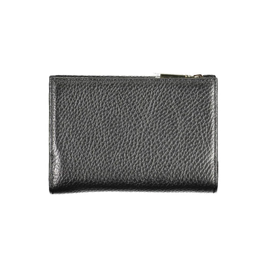 Portafoglio da donna in pelle nera