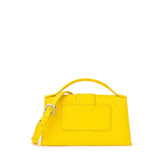 Borsa a mano in pelle gialla Le Grand Bambino di Jacquemus