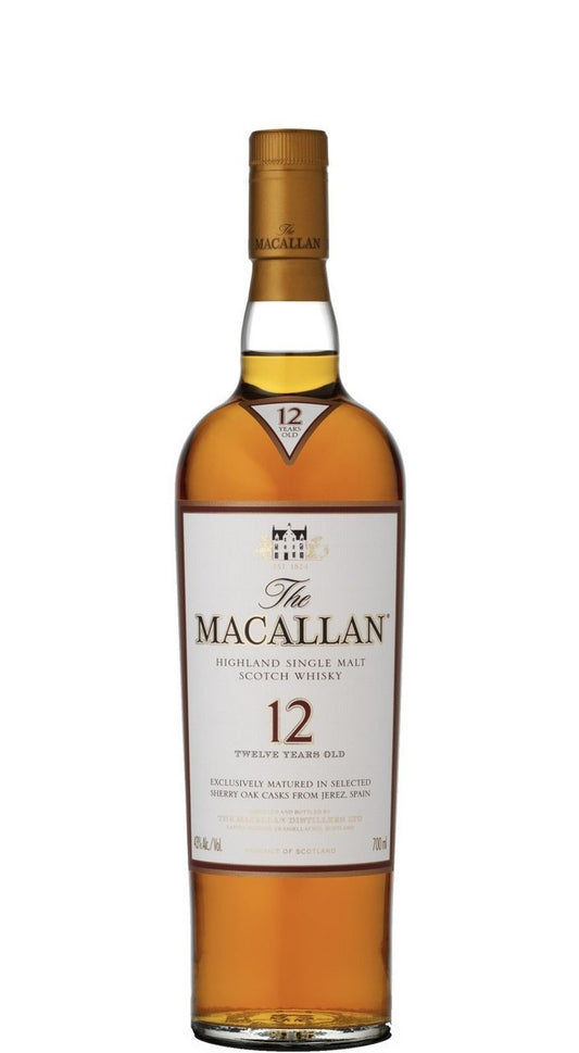 WHISKY MACALLAN 12 YO SHERRY WOOD 40° CL 70