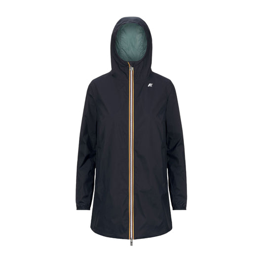 KWAY - Giacca Sophie Eco Plus Reversible Donna Blue Depth/Green