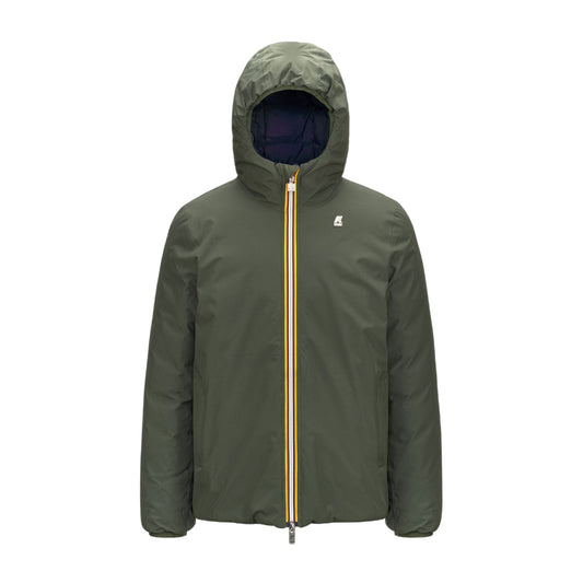 K-WAY - Giacca Jack Thermo Reversible Uomo Green Blackish/Blue Depth