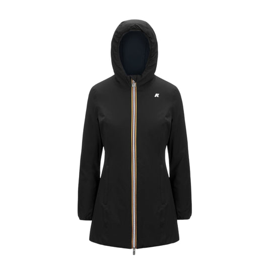 KWAY - Giacca Denise Warm Reversible Donna Black/Blue Depht