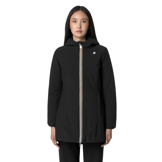 KWAY - Giacca Denise Warm Reversible Donna Black/Blue Depht
