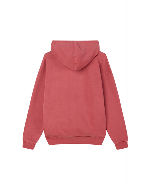 OBEY - Felpa Lowercase Zip Hoody Pigment mineral Red