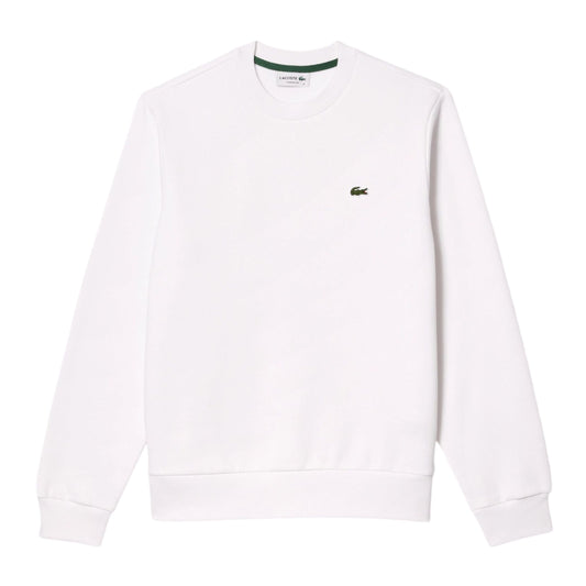 LACOSTE - Felpa Classic Fit Choker Uomo White