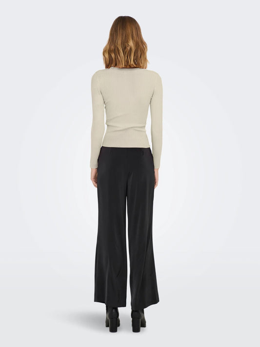 Jacqueline De Yong Women's Plum White Eggnog Sweater