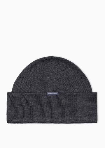 Berretto Crossover in misto lana e cotone Grigio