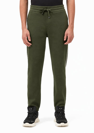 Pantaloni vestibilità regular in jersey di cotone stretch Verde Pet