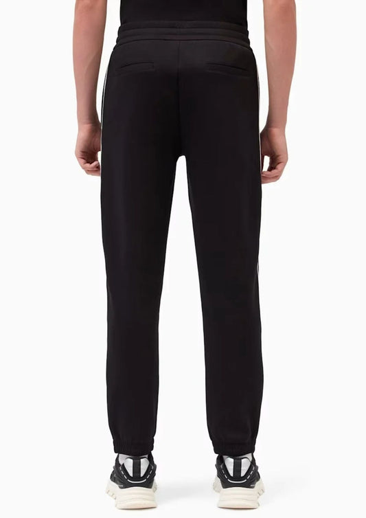 ARMANI EXCHANGE - Pantaloni vestibilità regular in jersey di cotone stretch Neri