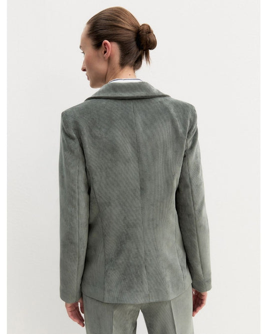 EMME MARELLA - Blazer in velluto Sottobosco