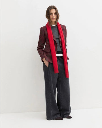 EMME MARELLA - Blazer monopetto in flanella stretch Rosso