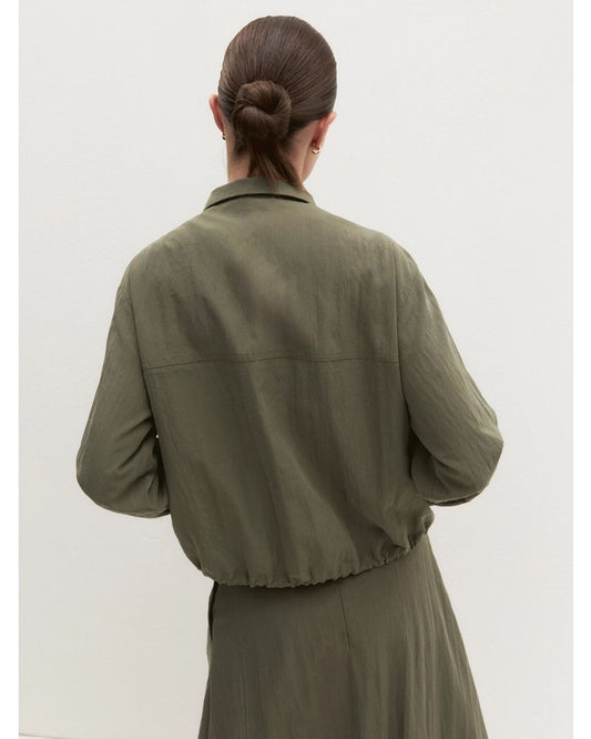EMME MARELLA - Bomber fluido Kaki
