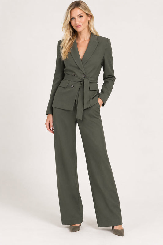 Emme Marella - Tailleur Donna voliera Verde Sottobosco