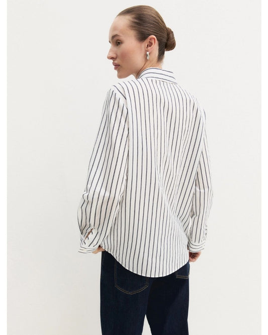 EMME MARELLA - Camicia a maniche lunghe in misto cotone Bianco lana