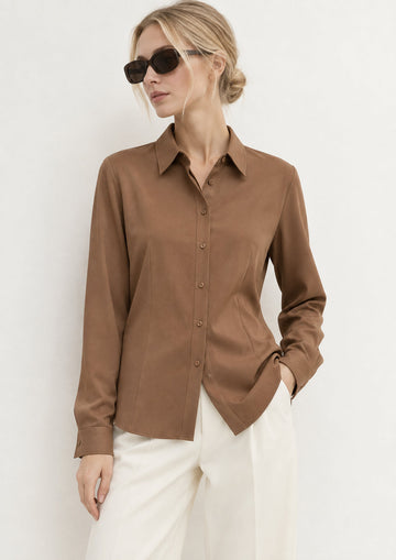 Emme Marella - Camicia Donna scalata Cognac
