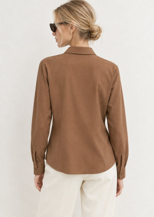 Emme Marella - Camicia Donna scalata Cognac