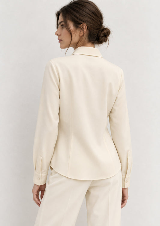 Emme Marella - Camicia Donna scalata Avorio