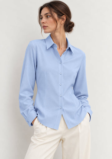 Emme Marella  - Camicia Donna scalata Celeste