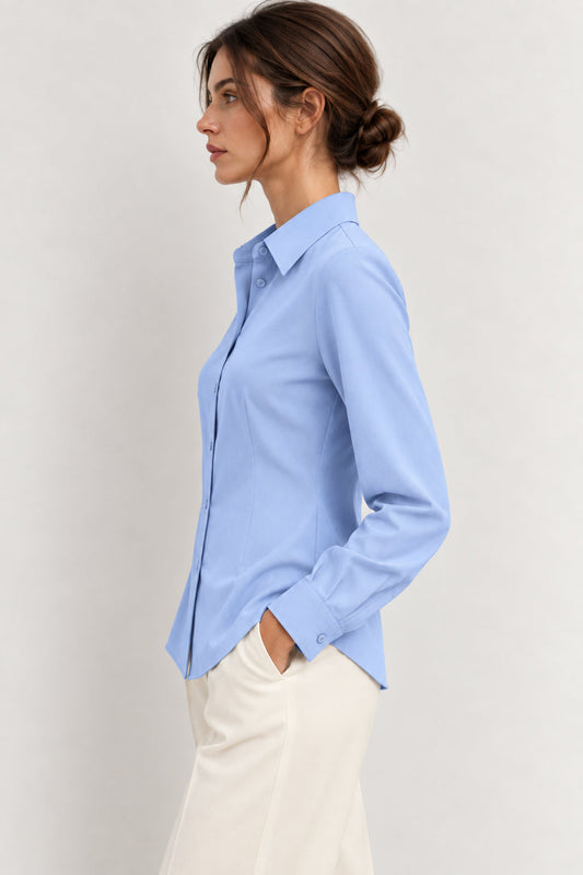 Emme Marella  - Camicia Donna scalata Celeste